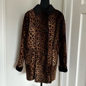Maison Simons Contemporaine Leopard Print Women's Coat